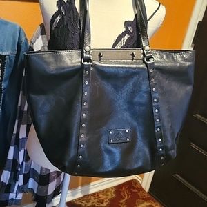 Patricia Nash Black Leather Purse/Tote